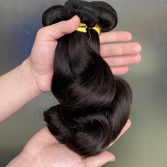 Wholesale 100% Raw Human Hair Top Quality Loose Wave Bundles