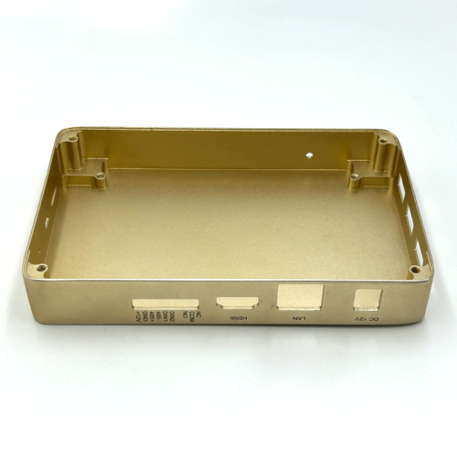 Shell de roteador inteligente de liga de alumínio dourado