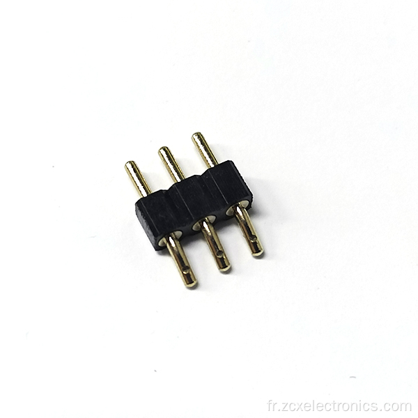 2,54 3p PPS Black PP Horizontal Pin Connecteur féminin