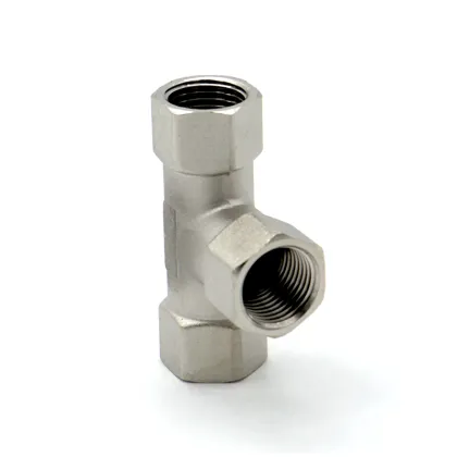 Hose Fittings Pipe Connectors Brass gas Tee  Connector Tee