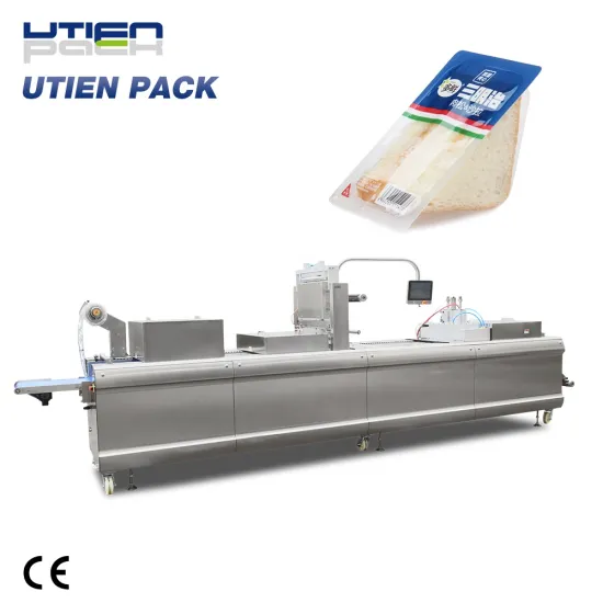 Auto MAP Packaging Line for Fresh Sandwiches with Vacuum Gas Flush