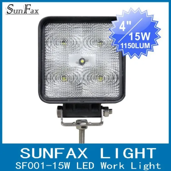 China manufature 15w 36W 50W IP67 flood led work light and headlight, led driving light for 4wd truck atv suv