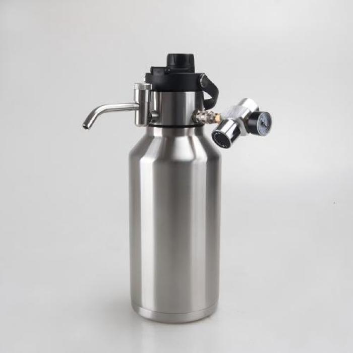 Bierzapffass mit Pull-Push-Knopf
