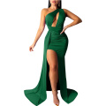 Women Sexy Elegant One Shoulder Evening Dress