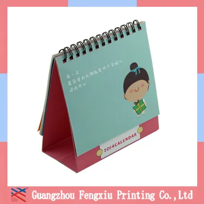 desk calendar with note pad/desk calendar designs/Special printed desk calendar