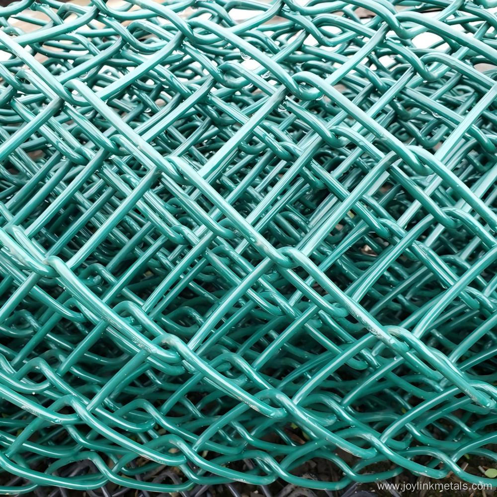 Green Vinyl Chain Link Fence Fabirc