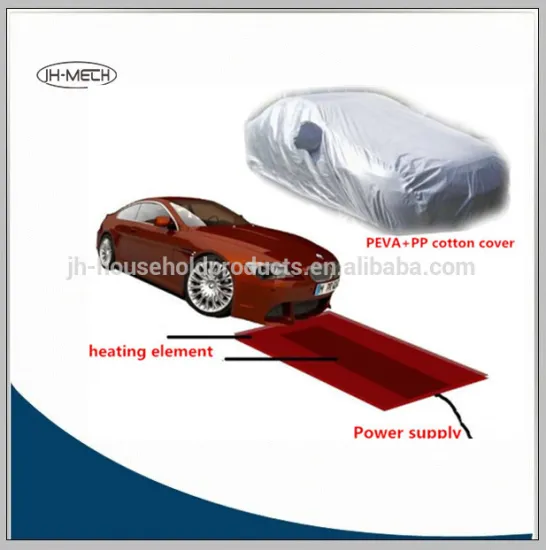 polyester, peva+ pp cotton water proof heated car cover