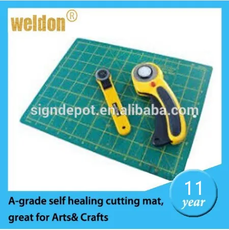 WELDON A grade PVC custom design cutting mats matched with rotary cutter