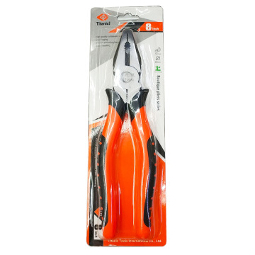 Hot Sale Carbon Steel Tiger Handle Combination Pliers with Heat Treatment