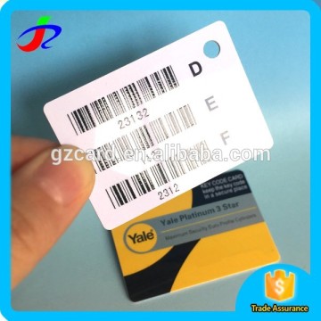 Double side printing hang tag Custom shape plastic pvc card printing