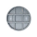 Round cast iron sewer manhole cover frame