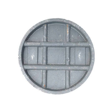 Round cast iron sewer manhole cover frame