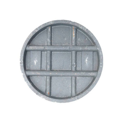 Round cast iron sewer manhole cover frame