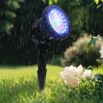 Kawalan Jauh 24-Kekunci 16-Color LED Pond Garden Spotlight