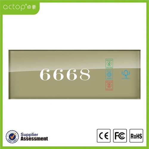 Smart Hotel Electric Number Doorplate Deurdisplay