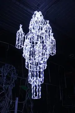 Romantic christmas 3D decor motif light