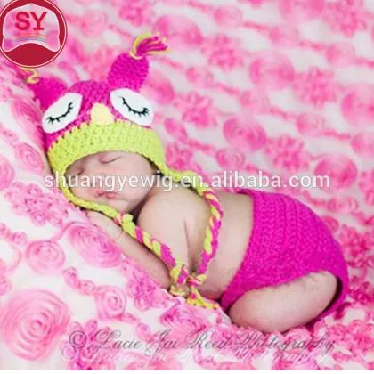 Lovely Winter baby beanie hat with beanie boo and custom pom pom