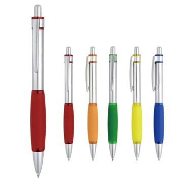 Promotional Silver Plastic Ballpoint pen