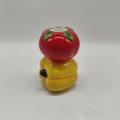 Керамический подсвечник Apple Yellow Stack