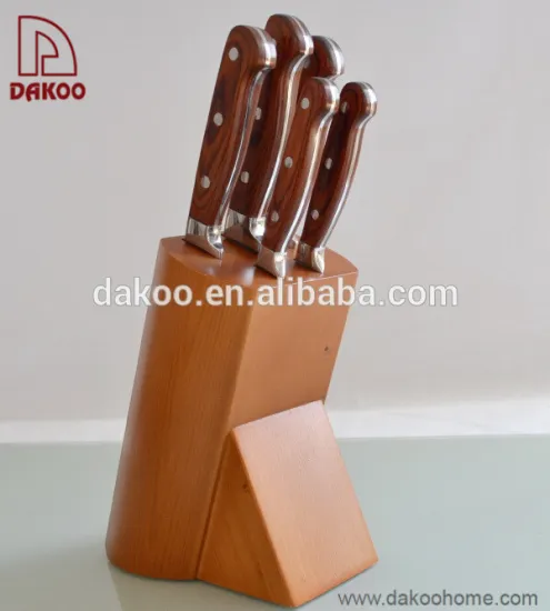 PAKKA Wood With Forged Handle Kitchen Knife Set