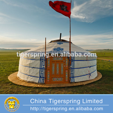 Triple layers wooden tent