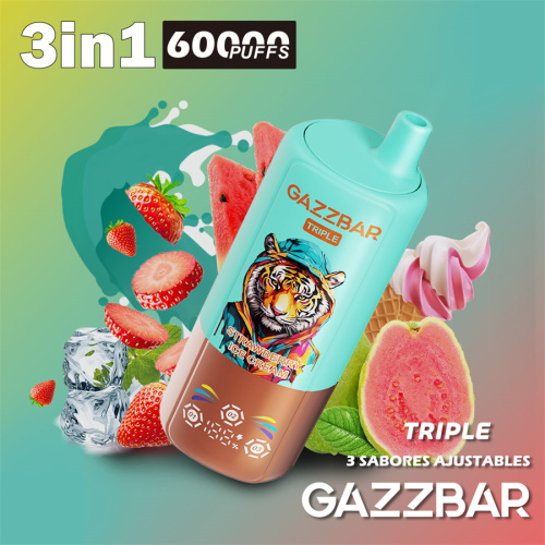 Gazzbar 60000 Puffs Triple Flavors 3in1 Wholesale