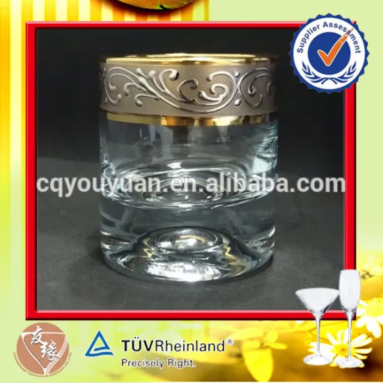 Personalised hand-blown round 190ml unique whiskey glasses