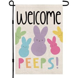 Welcome Easter Garden Flag