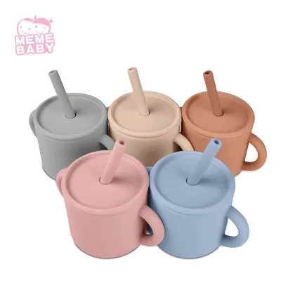 Dishwasher Safe Easy To Baby Silicone Straw Cup