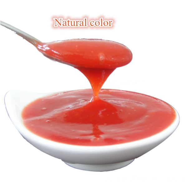 Natural color tomato ketchup