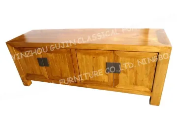 Contemporary 4 Door Solid Wood Sideboard