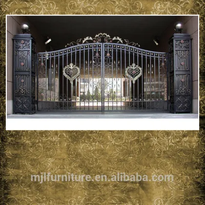 Garden villa wrought iron gate models