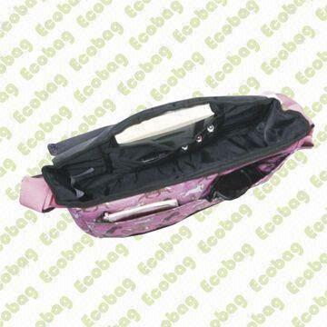 Casual polyester school bag with exterior front pockets