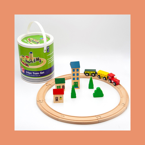 Mini juguete de cocina de madera, bloques de construcción de juguetes de madera
