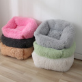 Long plush square pet nest sleeping nest