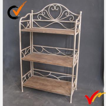 shabby and chic metal shelf