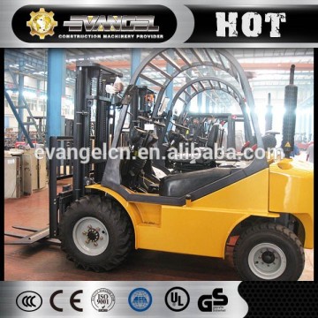 2.5ton YTO automatic hydraulic diesel forklift CPCD25 with triple mast forklift