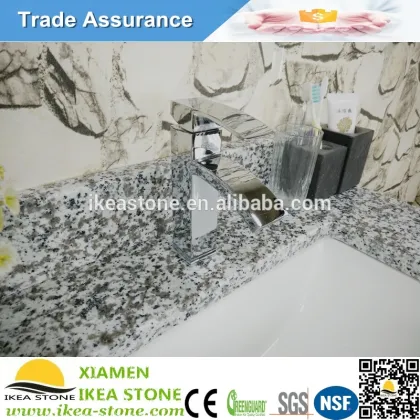 Cheap Pricing Blanco Taupe Granite Bathroom Vanity Tops With Sink