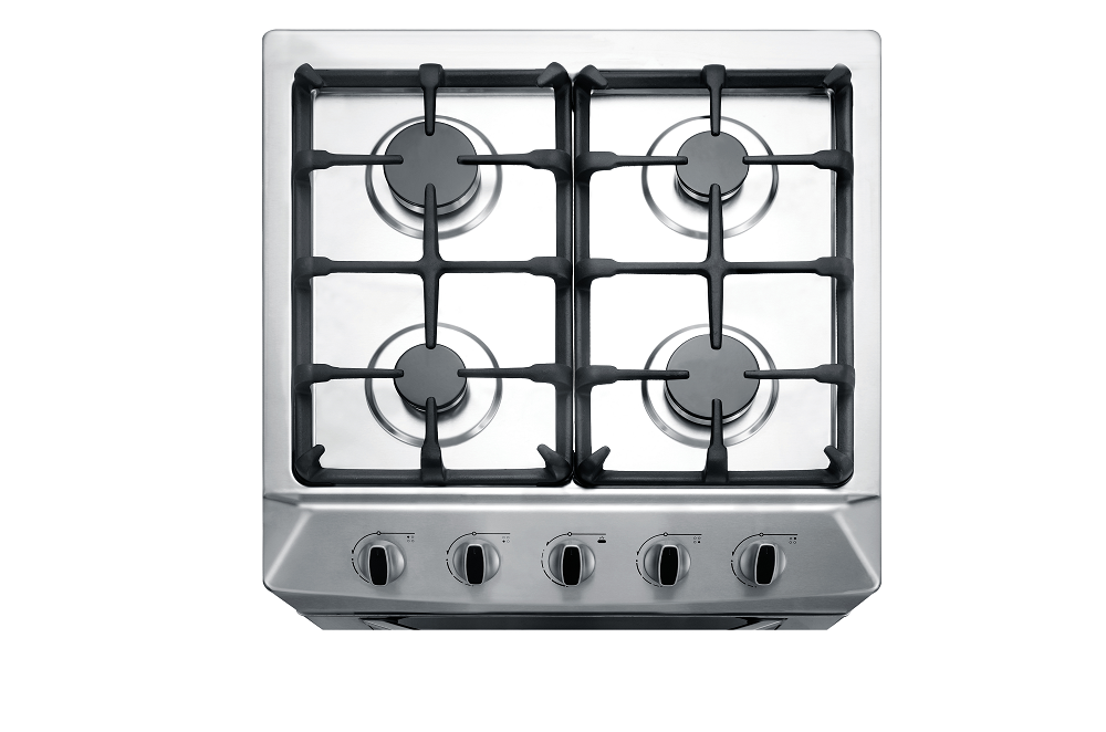 s/s four burners gas oven glass cover