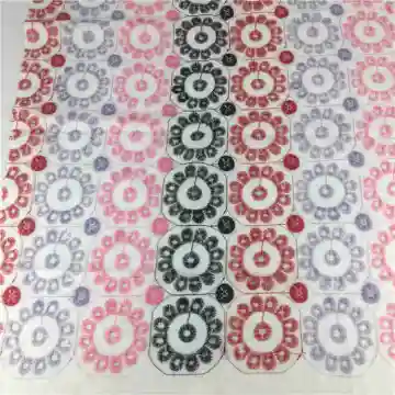 Factory wholesale multi color embroidery fabric cotton