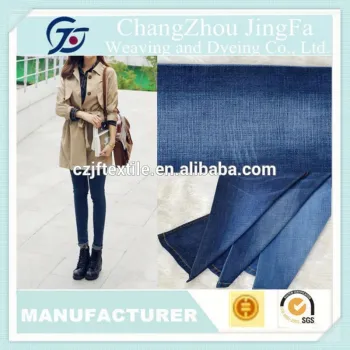 JF-V939 Cotton Poly Spandex Satin denim fabric buyers from Africa