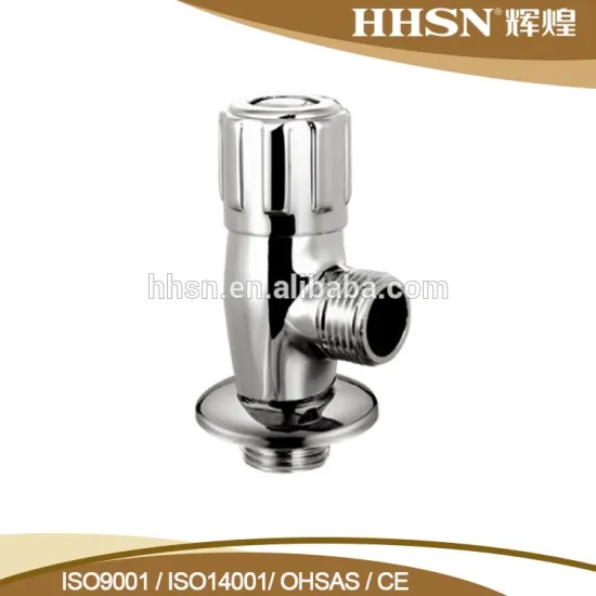 HH11909 Bathroom design chrome brass manual angle valve