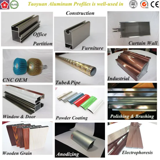 Taoyuan Aluminium Extrusion Profiles Catalogue