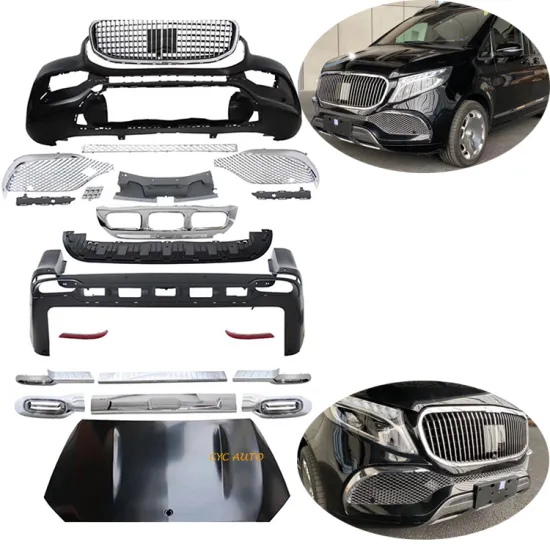 V Class W447 Front Bumper with Grille and Rear Bumper Kit for Mercedes Benz Vito