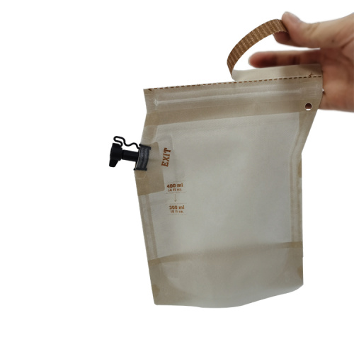 14 fl 0z coffee brewing bag with filter and spout