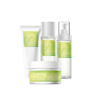 Custom Natural Organic Tea Tree Anti Acne Skin Care Sets for Private Label