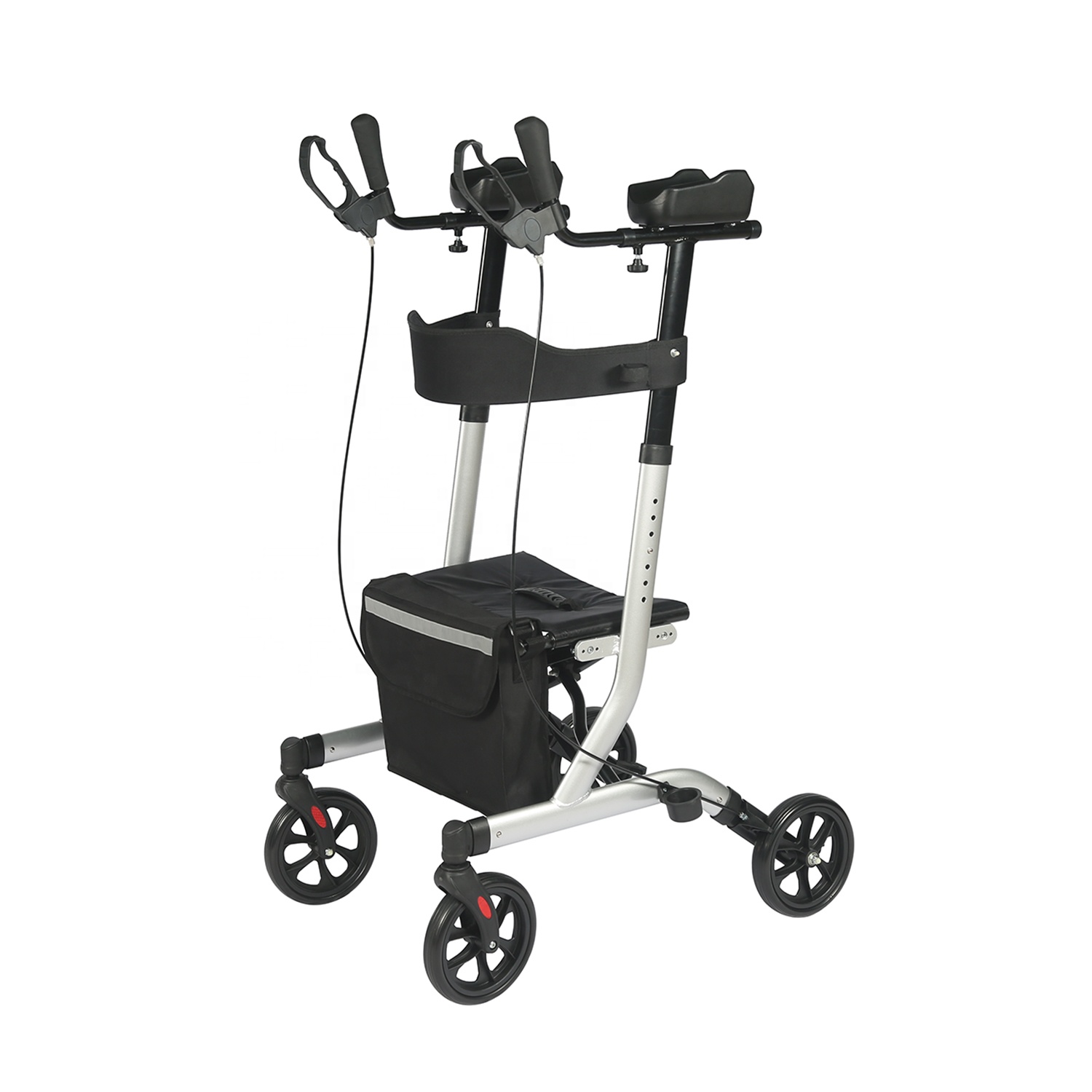 Upprätt Europa Style Walker Disability Rollator med stöd