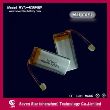 Lithium Polymer Battery  600mAh