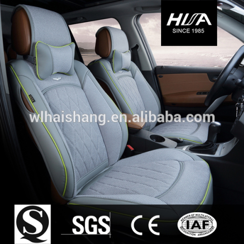 Eco-friendly Car Accessories Seat Cushion Covers Leather Fabrics for Color Grey