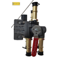 Excavator fuel tank conversion solenoid valve